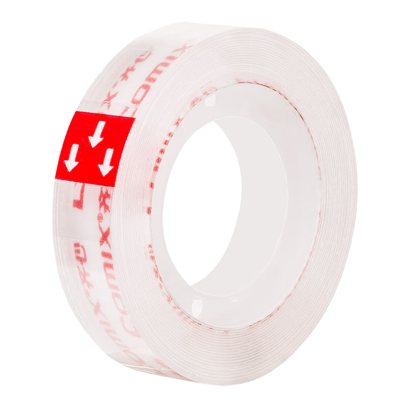 COMIX Easy Tear Transparent Tape 12mm*30y High Adhesive Stationery Tape Back-to-School Essential Study Supplies Error Correction Student Stationery Tape 1 Roll Office Supplies EP017