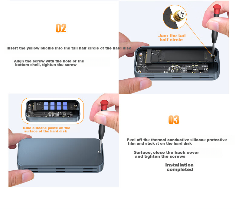 Mihu USB4 Hard Drive Enclosure, 40Gbps USB4.0 Compatible with Thunderbolt 4/3, M.2 NVMe, Suitable for Apple Macmini Laptop SSD External PNU4 SE 34