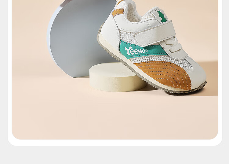YEEHOO Baby Shoes Summer Breathable Mesh Casual Soft Sole Non-Slip Steady Toddler Sports Walking Shoes 5