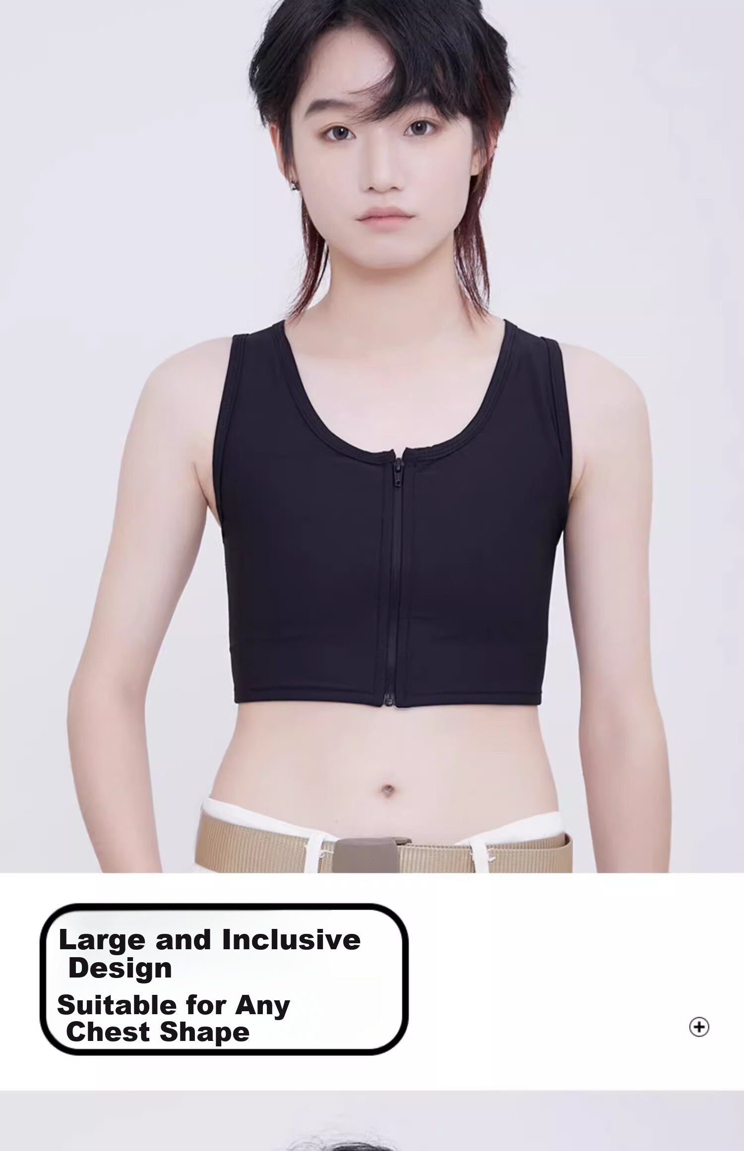 Caramella Bandeau Bra, Minimizing for Large Breasts, Les Style, Sexy T-Shirt, Ultra Flat Chest, Breast Shaping, Anti-Bounce Vest, Cosplay Sports Bra for Wome 11
