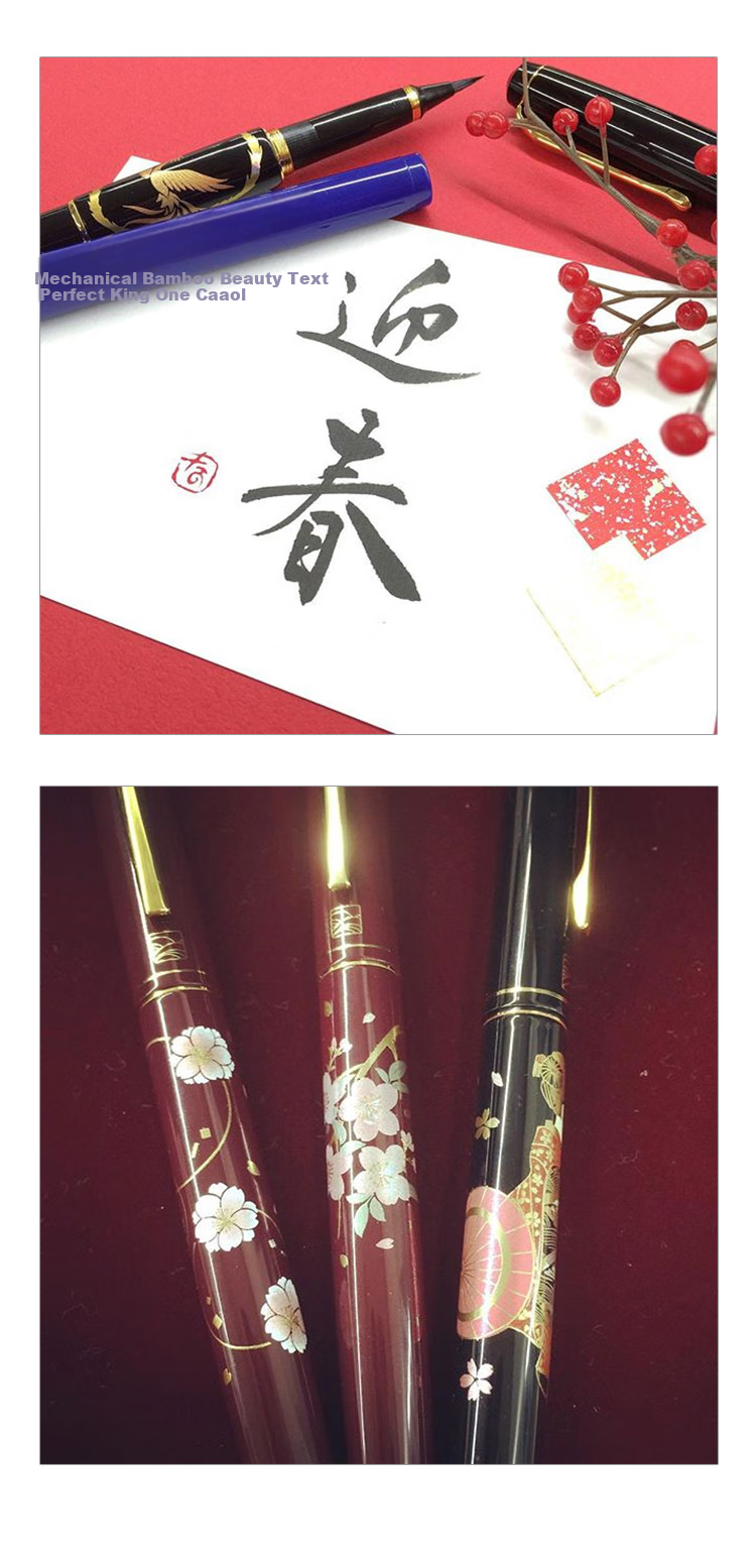 KURETAKE Japanese Imported Calligraphy Brush Pen Refill for Scientific Writing, Specialized Replacement Pen Core, Brush Refill, Black, ER163-010 4
