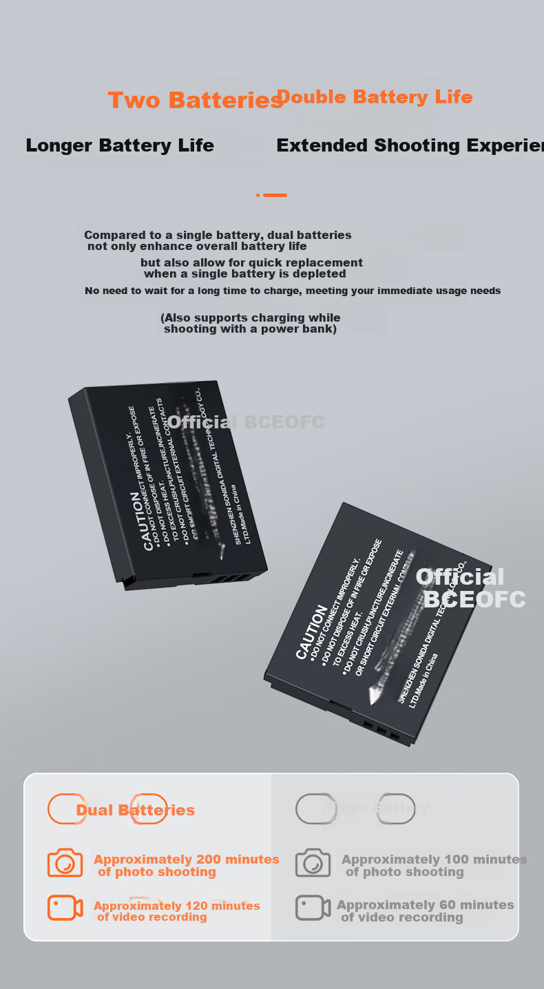 CAIZU Z1 Dual Rear Cameras 6400W Pixel Digital Camera Selfie Vlog Compact Camera for Students to Transfer Photos to Phones Alternative CCD Camera Birthday Gift Present 7
