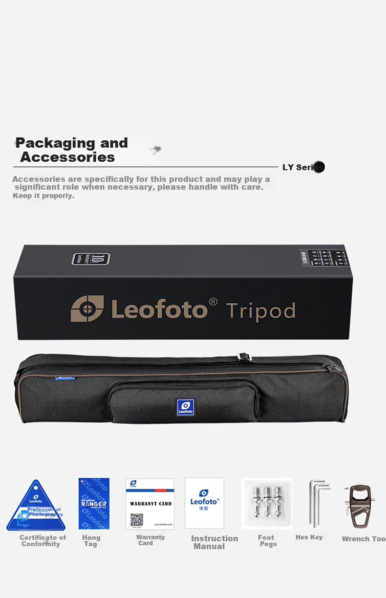 Leofoto Tripod, Hydrogen Series Professional Portable Carbon Fiber DSLR Camera Photography And Videography Tripod with Center Column, Compact Tripod LY-284C (Single Tripod) 23