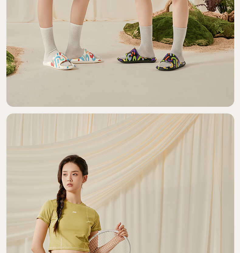 Poxi Flower Fire Slippers for Women, Thin-Soled Summer Non-Slip Fashionable Graffiti EVA Slippers, Couples' Outdoor Wear 5