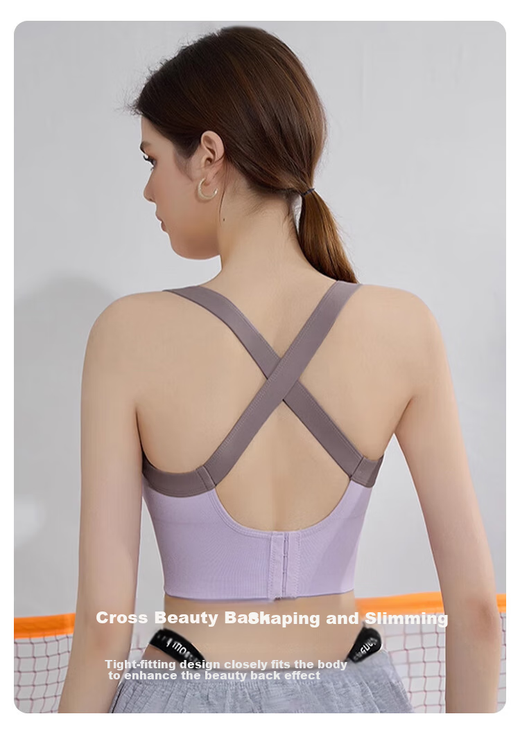 FitonTon Sports Bra for Women, Push-Up, Anti-Shock, Fitness, Anti-Sagging, Yoga Wear, Training Bra, Beautiful Back Bra for Outer Wear 7