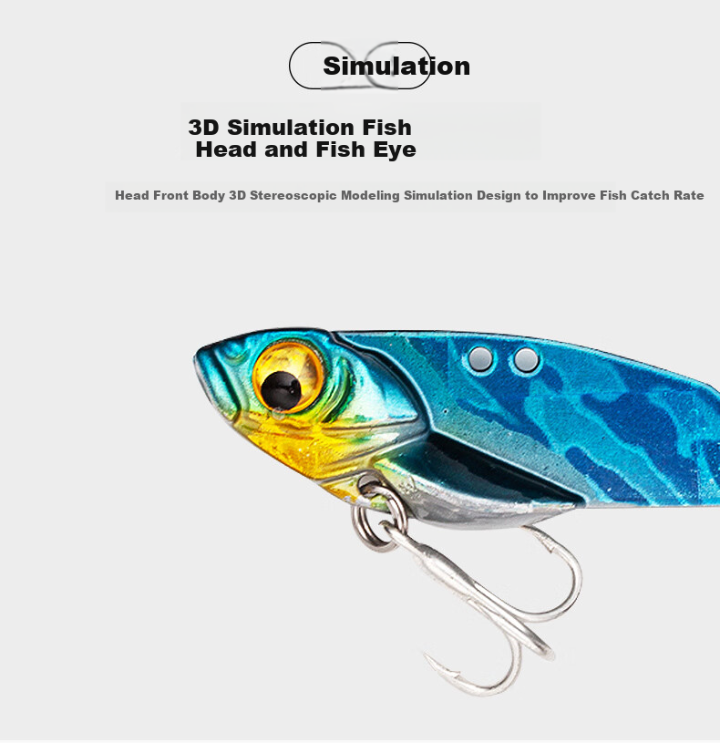 Weilianmeng 7g 6-Pack Tianhe Metal VIB Vibrating Swim Bait Long-Distance Casting Spoon Bass Artificial Bait for Freshwater And Saltwater Fishing Lure Fishing Tackle Accessories 6