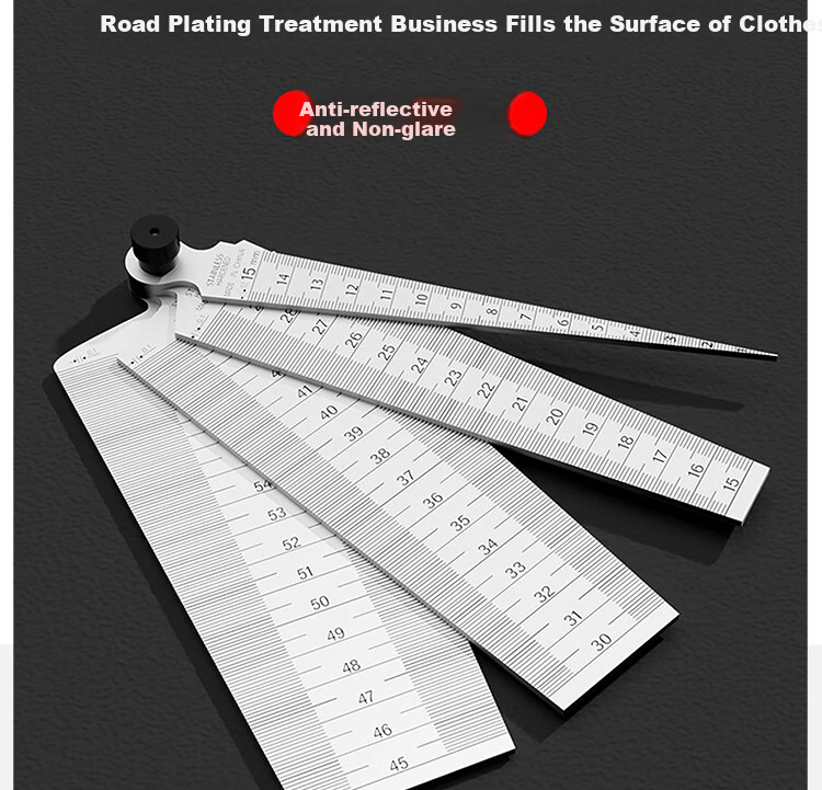 Mici Feeler Gauge, Stainless Steel Wedge Feeler Gauge, Conical Gauge, Hole Diameter Gauge, Plug Gauge, 1-15mm 10