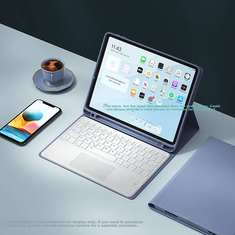 Защитный чехол B.O.W Hangshi HC018 для iPad 10-го поколения (10.9 дюйма), универсальный, с магнитным отделением, фиолетовый