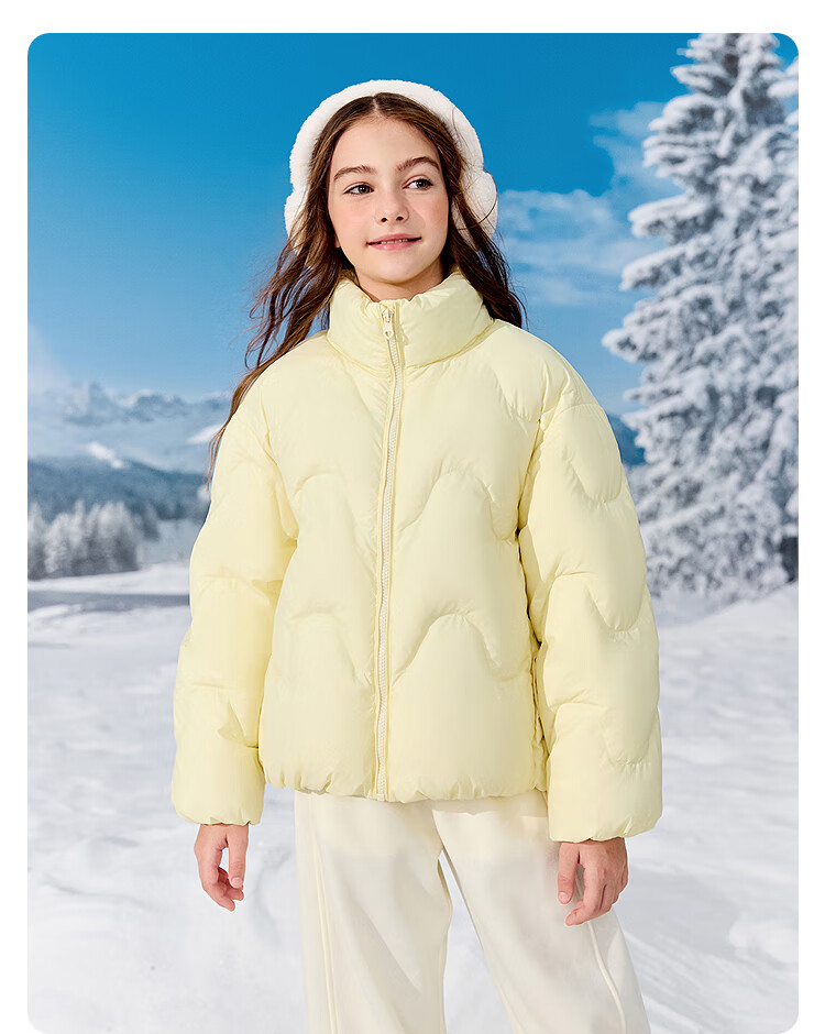 BALABALA balaOne Kids Down Jacket Girls Winter Stand Collar Warm Coat 2025 Trend 208425107001 4