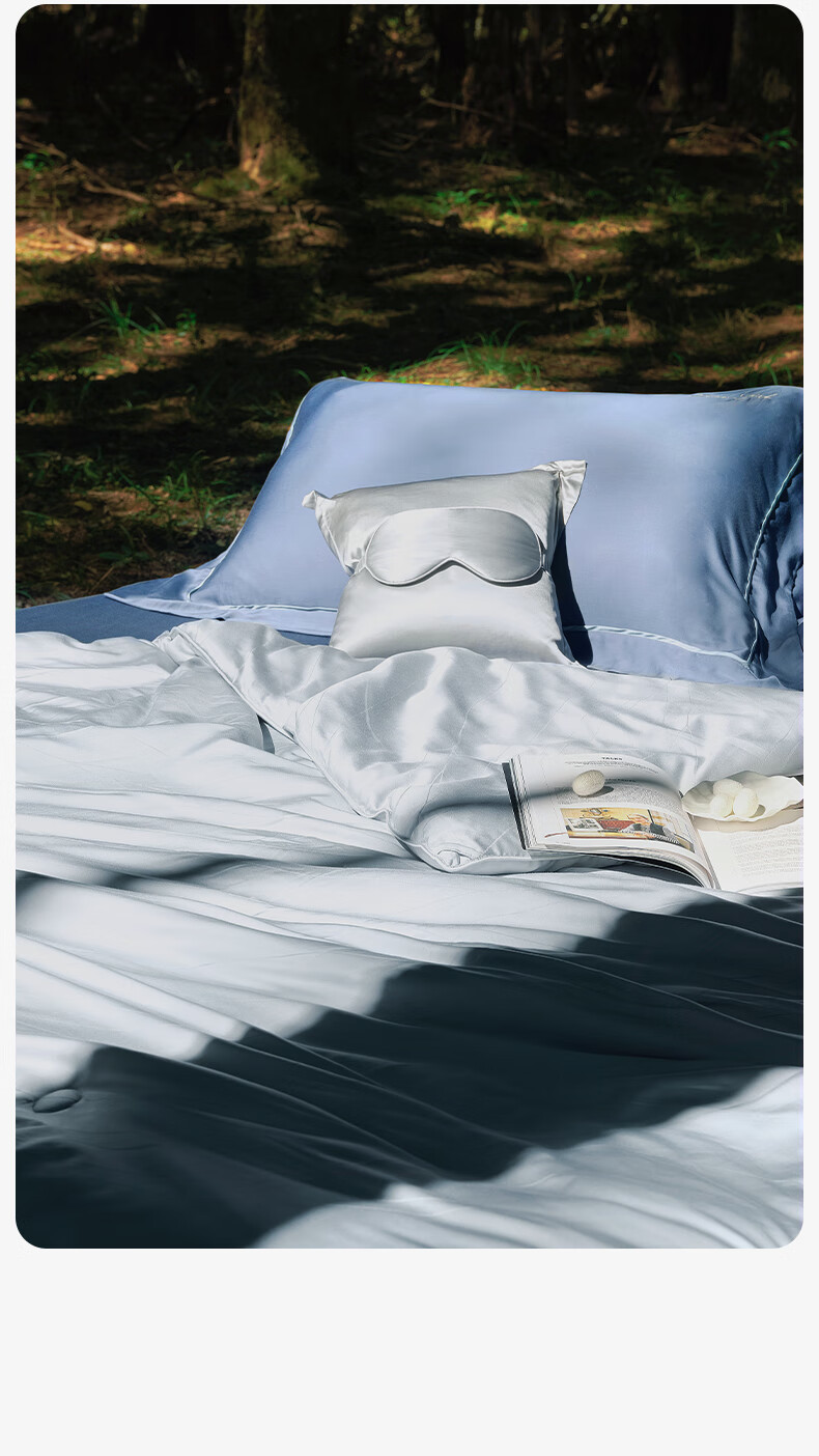 Lafufeier 100% Silk Comforter, Class A Anti-Mite Duvet, All-Season Quilt, Jacquard Silk, Dormitory Summer Quilt 15