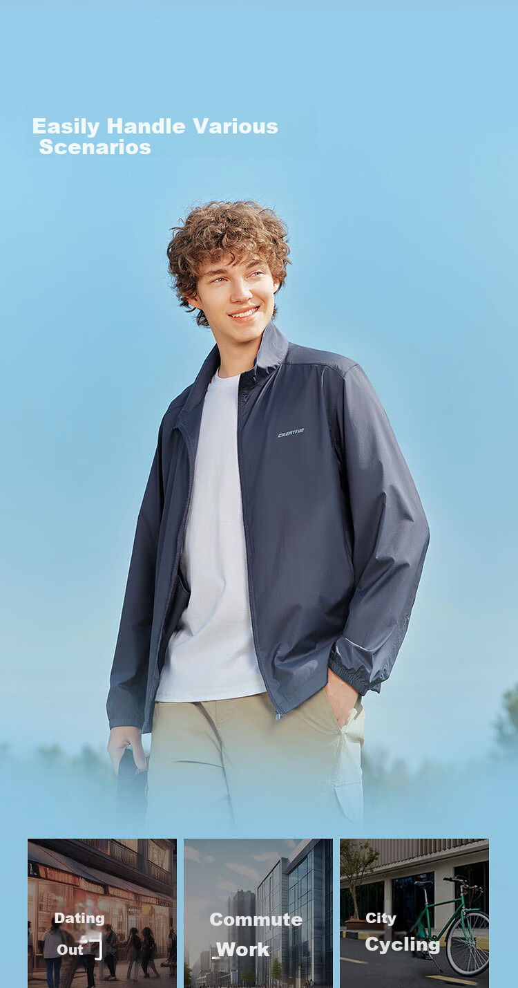 Semir Men's Lightweight Sun Protection Jacket, UPF50+, Summer 2025 Stand-Collar Jacket, Versatile Commuter Style, 109325108104 8
