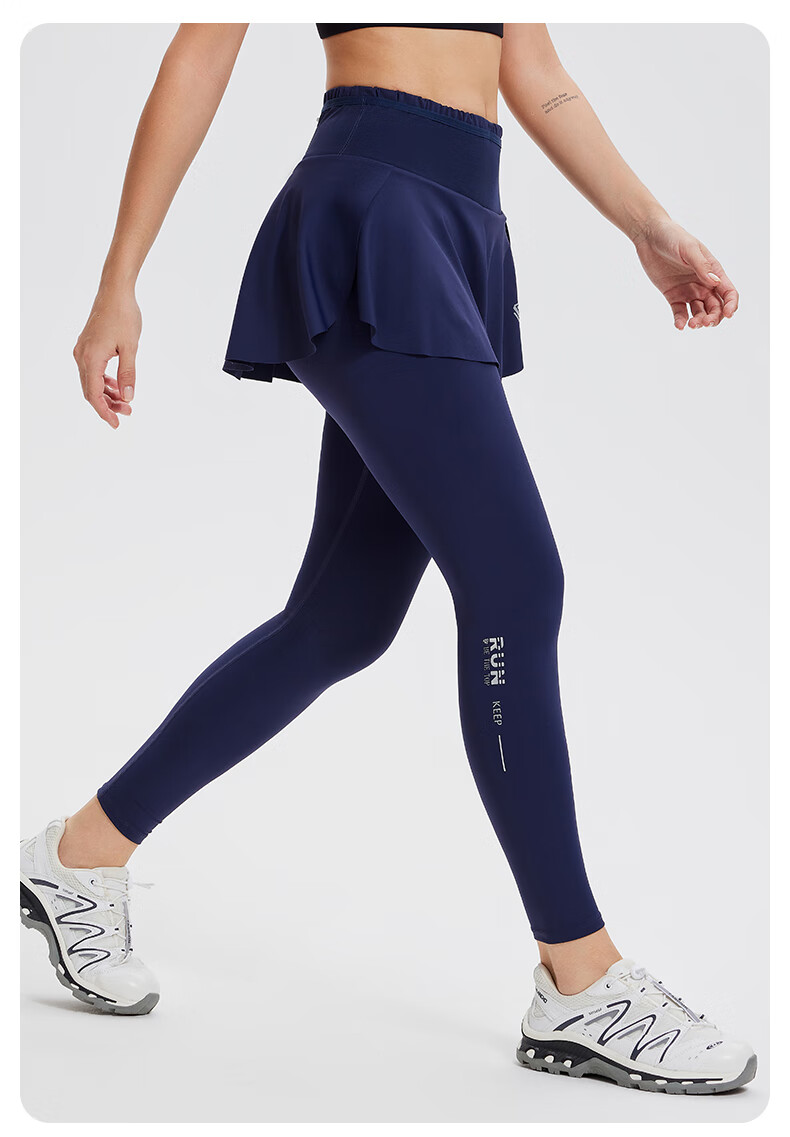 Cosleaf Women's Running Fitness Pants with Built-In Shorts, Anti-Exposure Slim-Fit Elastic Yoga Leggings, Professional Waist Bag Sports Pants 20