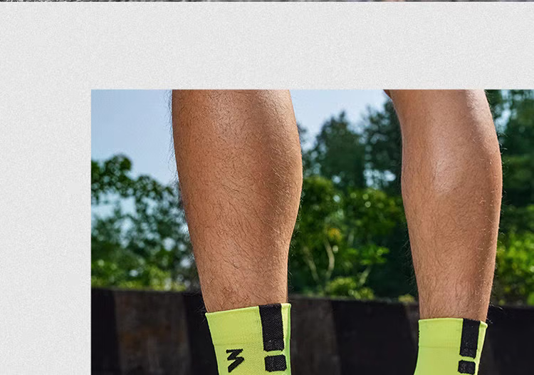 361° Feiran Sports Mid-Calf Socks Towel Bottom Breathable Running Long Socks White/3 Pairs One Size 14