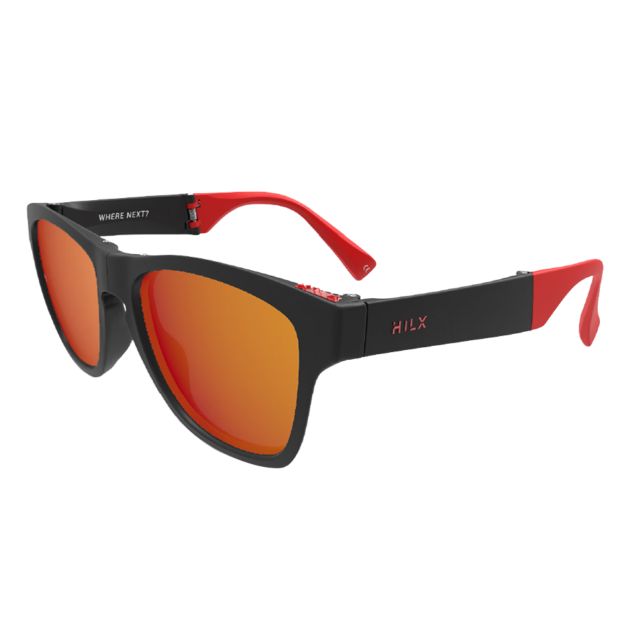 HILX Unfold Sports Folding Sunglasses Polarized Lenses for Men and Women Running Cycling Driving Fishing Eye Protection