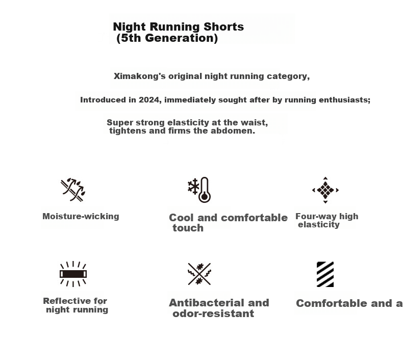Macondo Original Night Running Quick-Dry Cooling Antibacterial Three-Pocket Storage Running Sports Pants Cherry Red Men’s L 2