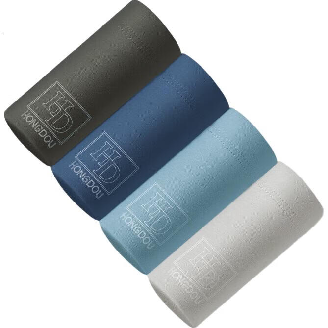 Мужские трусы Hodo, 4 шт., хлопок, с принтом, антибактериальные, дышащие, боксеры