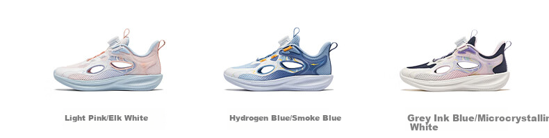 ERKE Children's Shoes, Boys' Sandals for Older Kids, Hollow Fashionable Closed-Toe Frame Shoes, Erke White/navy Blue, Size 36 38