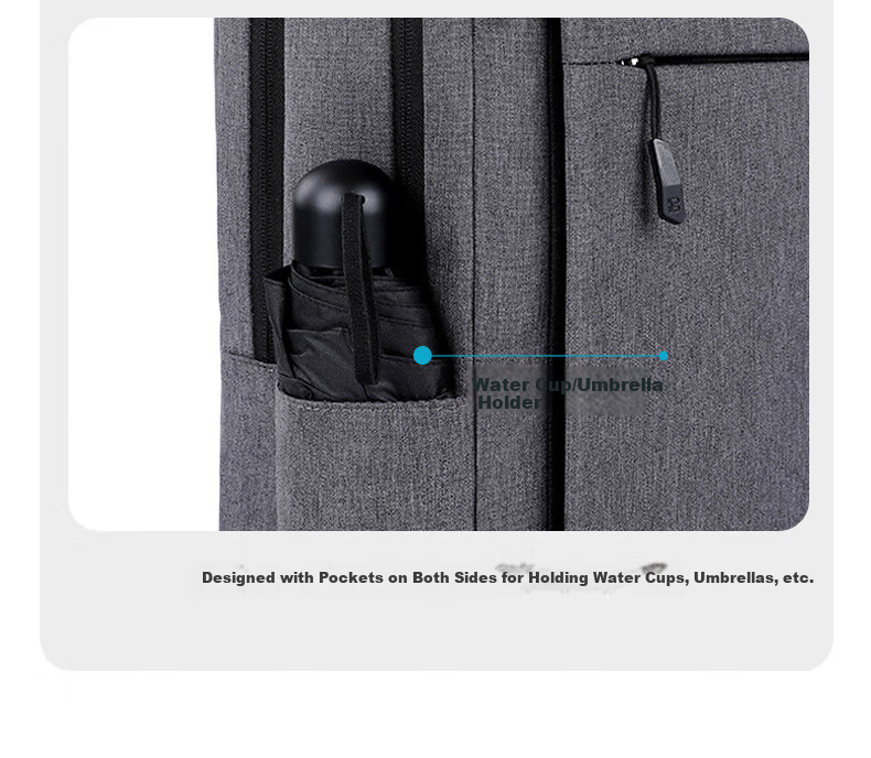 BRINCH Laptop Backpack 17/17.3 Inch Business Travel Large Capacity Shockproof Suitable for Apple Huawei Laptops 6