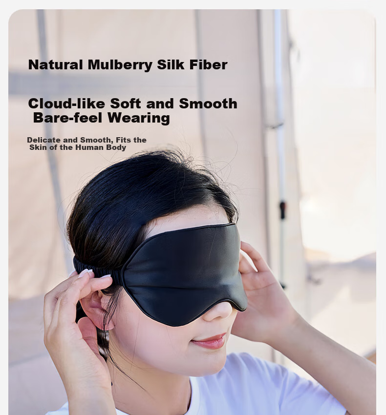 MOBIGARDEN Jinglv Sleep Mask for Adults, Eye Mask to Help with Sleep And Relieve Eye Fatigue, for Men And Women, NX25683001, Cherry Blossom Pink 2