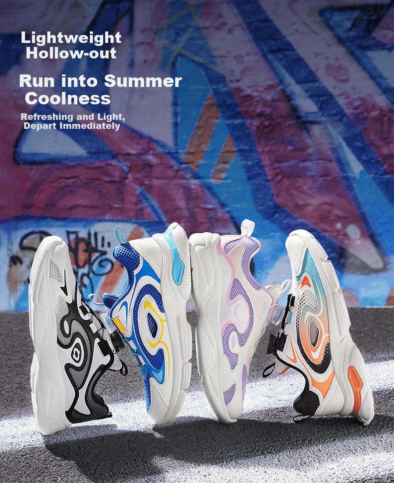 BALABALA Children's Shoes, Kids' Sneakers, Breathable Boys And Girls Footwear, Summer New Style Dad Shoes, Mesh Upper 2