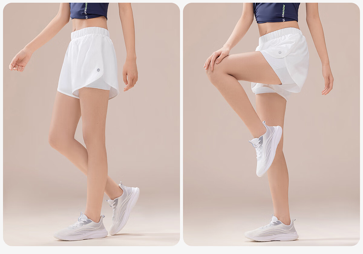 361° Women's Sports Running Shorts Anti-Exposure Yoga Layered Fitness Shorts 27