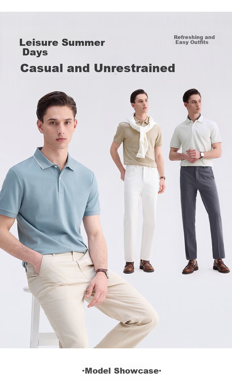 Giordano Men's Short-Sleeve Polo Shirt, Summer New Style, High-Tech Cool-Feeling Antibacterial Contrasting Color Lapel Top, 18015002 11