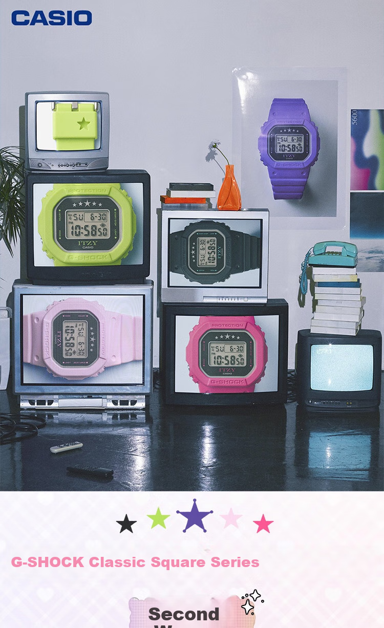 Casio Women's G-SHOCK Square Digital Sports Watch, Student Watch, Gift for Girlfriend, GMD-S5610IT 1