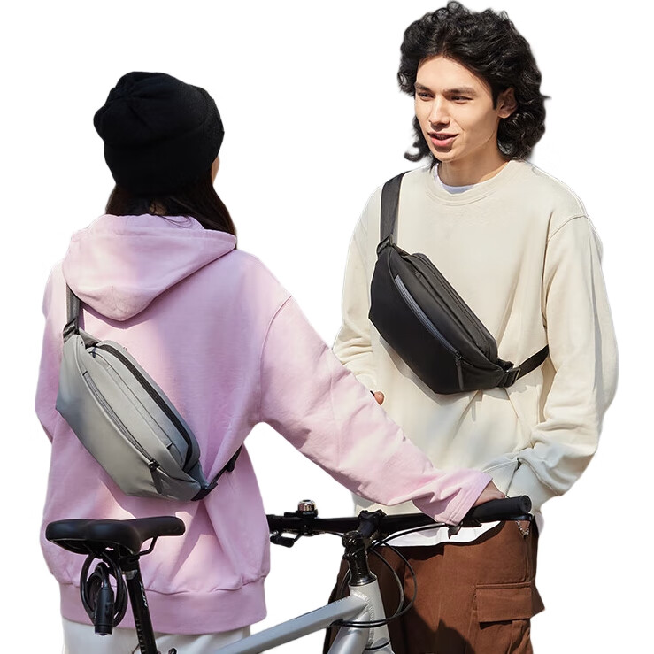Сумка Xiaomi Mijia Chest Bag, унисекс, повседневная спортивная сумка через плечо, вместительная поясная сумка, серая