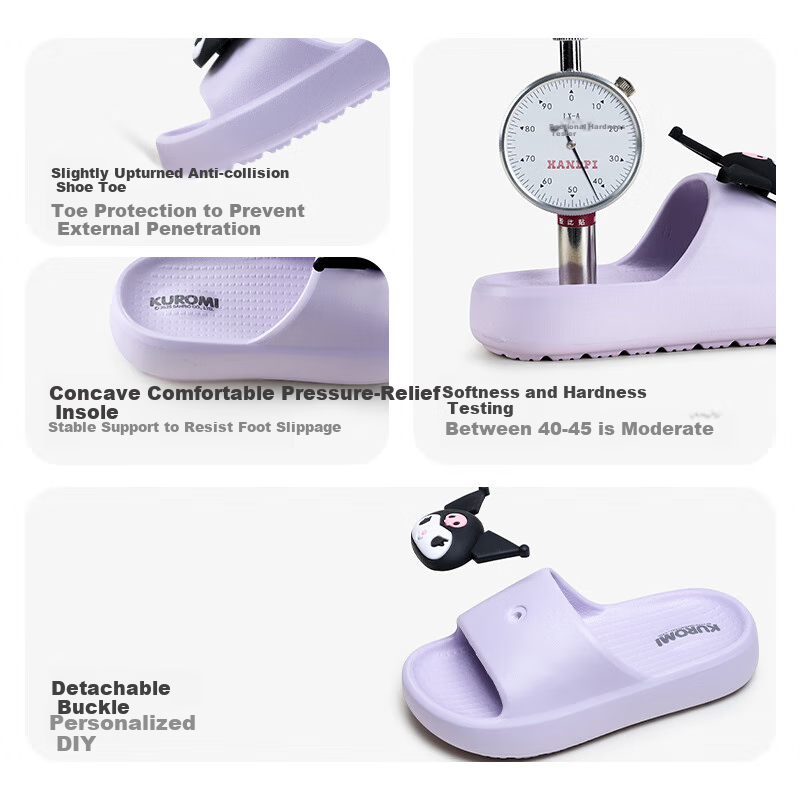 Cheerful Mario Kuromi Children's Cartoon Parent-Child Sandals, Summer Boys And Girls Beach Non-Slip Sandals, Cute Girls' Sandals