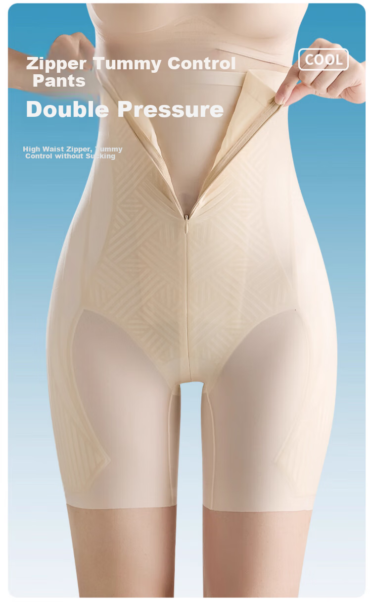 LangSha Tummy Control Shapewear for Women, High-Waisted Thin Slimming Pants, Postpartum Body Shaping Waist Trainer, Butt-Lifting Seamless Safety Shorts 4