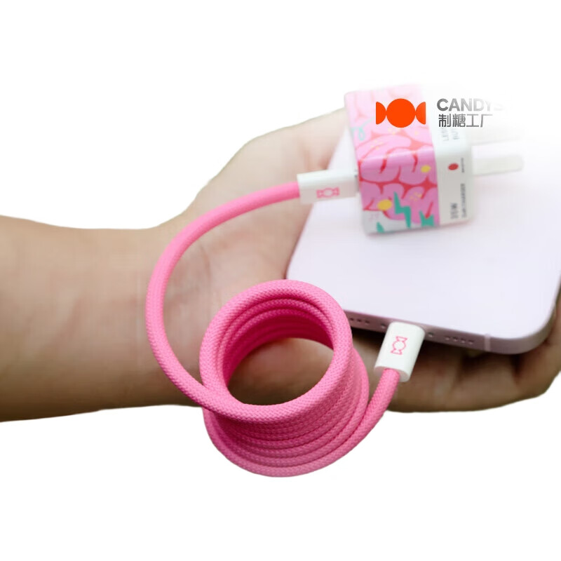 Кабель CANDYSIGN MagTie Full Magnetic Cable Tie 100W USB C-C Оранжевый 1.5м для зарядки Apple iPhone, Кабель данных 5A Быстрая зарядка Кабель для ноутбука
