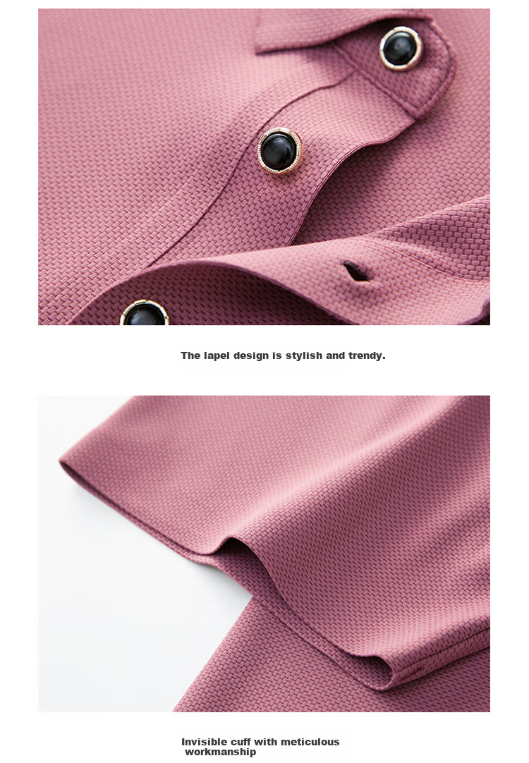 LangSha Polo Shirt for Men, Summer Quick-Dry Ice Silk Cool-Touch T-Shirt, Loose Casual Business Versatile Collared Short Sleeve, Gift for Elders 23