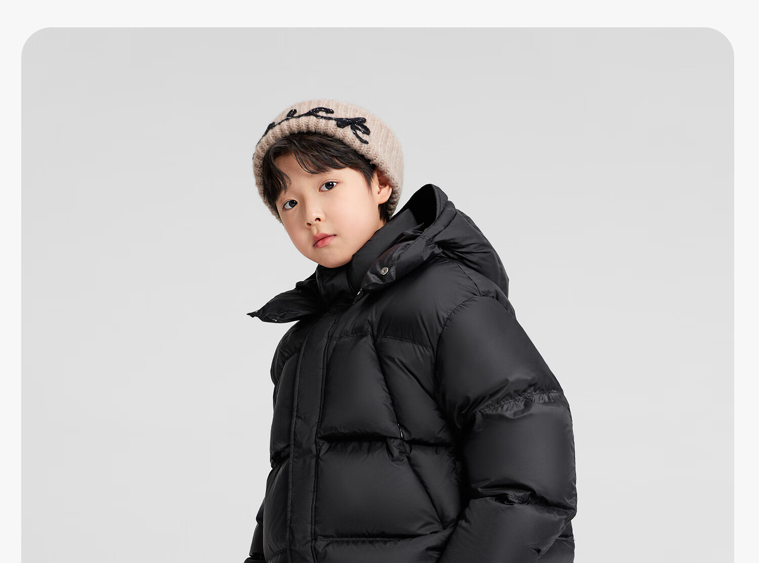 Zuo Xi Boys' Winter Down Jacket New Warm Children's Three-Proof Hooded Puffer Coat Red 140 New Year Outfit 29