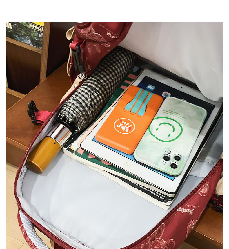 JINSHIWQ Backpack for Middle and High School Students, College Students, Boys and Girls, Large Capacity, Grades 3-6, Ergonomic Spine Protection Shoulder Bag 14