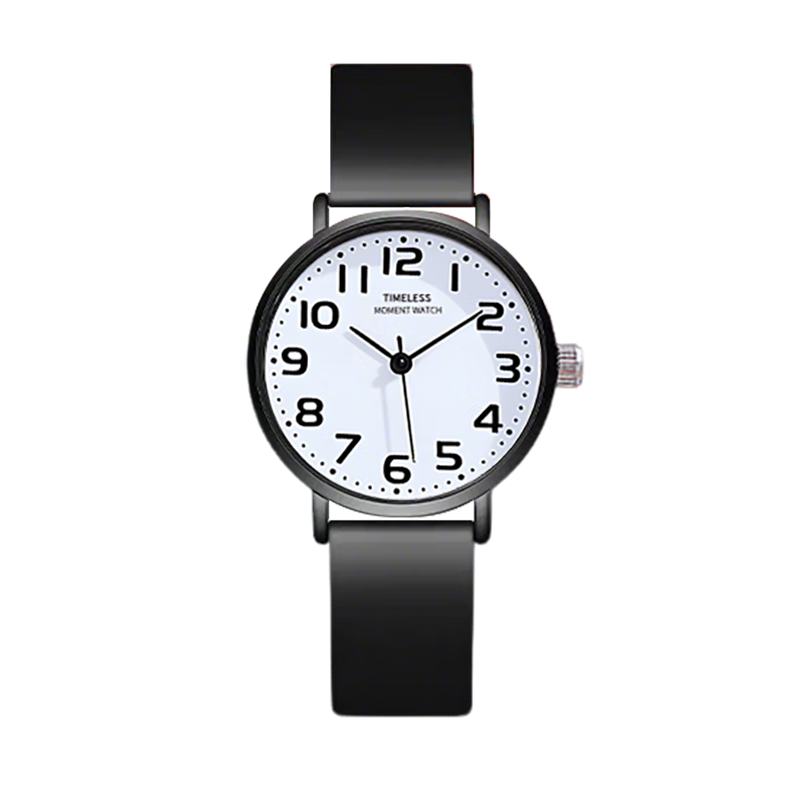 Light Shadow Moment Men's Watch Simple Trendy Quartz Pointer Watch for High School Students, Civil Servant Exam, Unisex Children's Watch