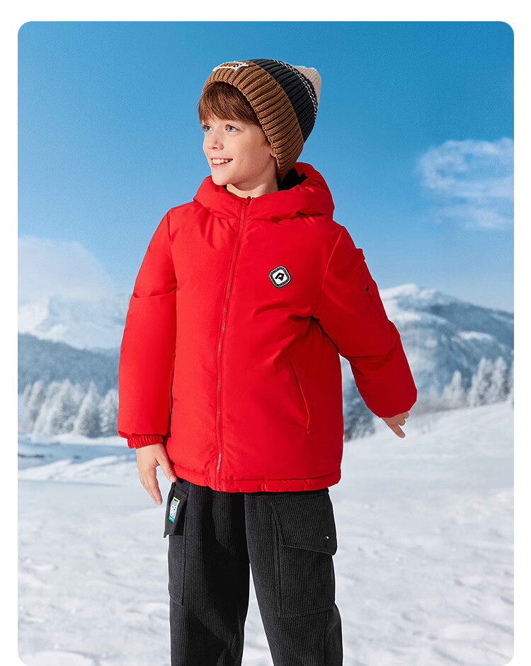 BALABALA Kids Down Jacket Unisex Outdoor 2025 New Winter Protective Warm Reversible 208425107217 5