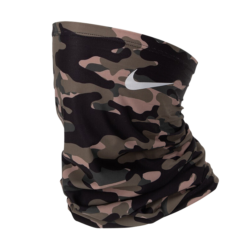 NIKE Early Spring Ski Neck Gaiter Face Mask Neck Warmer Cycling Thin Fleece Style N0003564907OS/AC3985-907 Camouflage