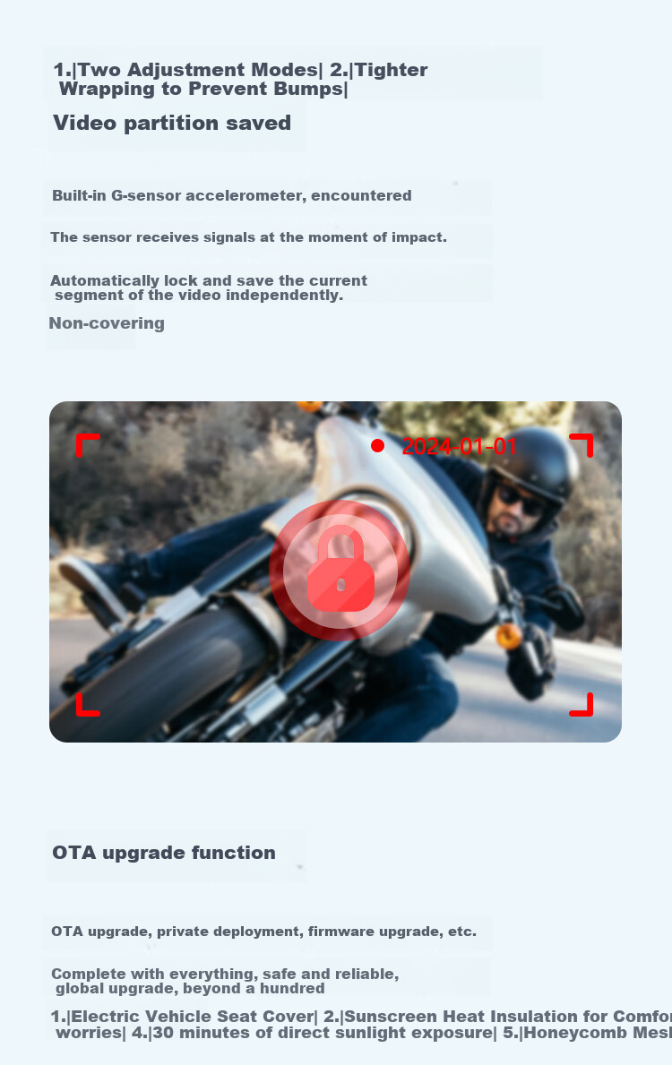 Tupozhe M2S-200 Motorcycle Dash Cam, Horizontal And Vertical Screen, Intelligent Radar Car System, Carplay Navigation Device, Wireless Phone Projection, Dual Camera, Loop Recording 12