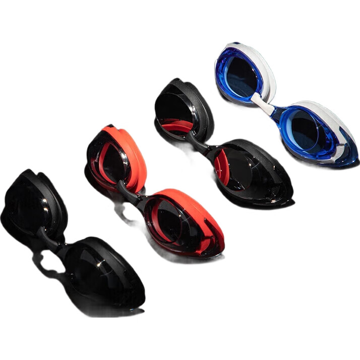 Очки для плавания Speedo Feiyu Series, противотуманные, водонепроницаемые, для мужчин и женщин, красные/черные