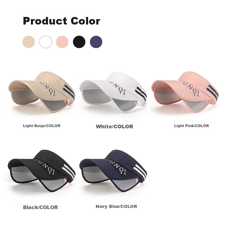 Jiancai Sun Hat for Women, Summer Visor Sun Hat, Outdoor UV Protection Beach Cool Cap, Wide Brim Sun Protection Hat for Me 8