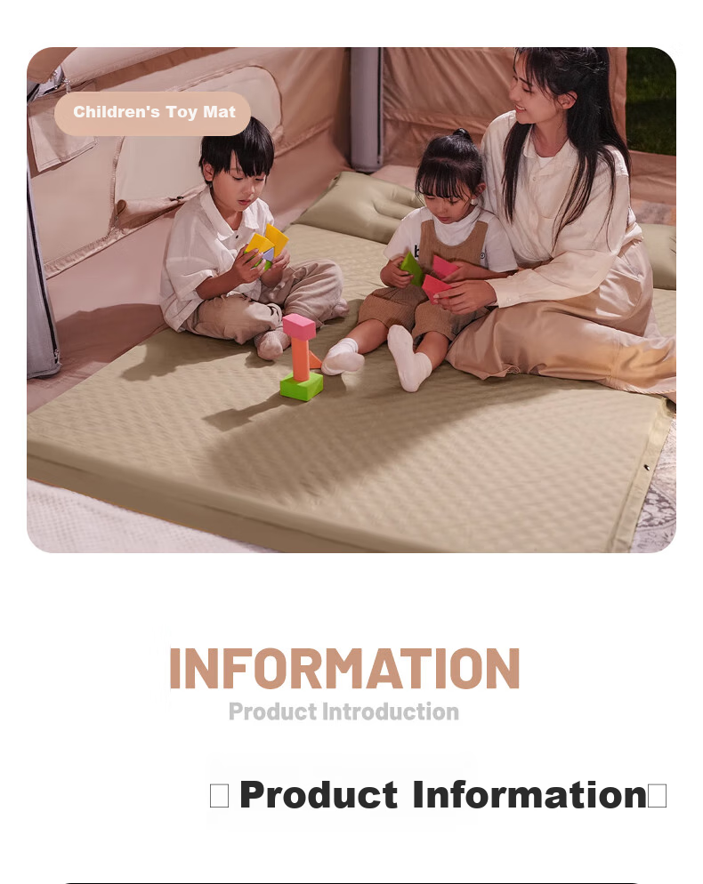 BeiJiLang Automatic Inflatable Mattress, Outdoor Moisture-Proof Thickened Tent Mat, Beach Camping Park Nap Floor Mat, Portable Ground Pad 13