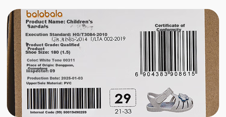 BALABALA Sanrio Kuromi Kids Sandals Girls Summer Shoes 2025 Sweet Beach Shoes 208225141003 11