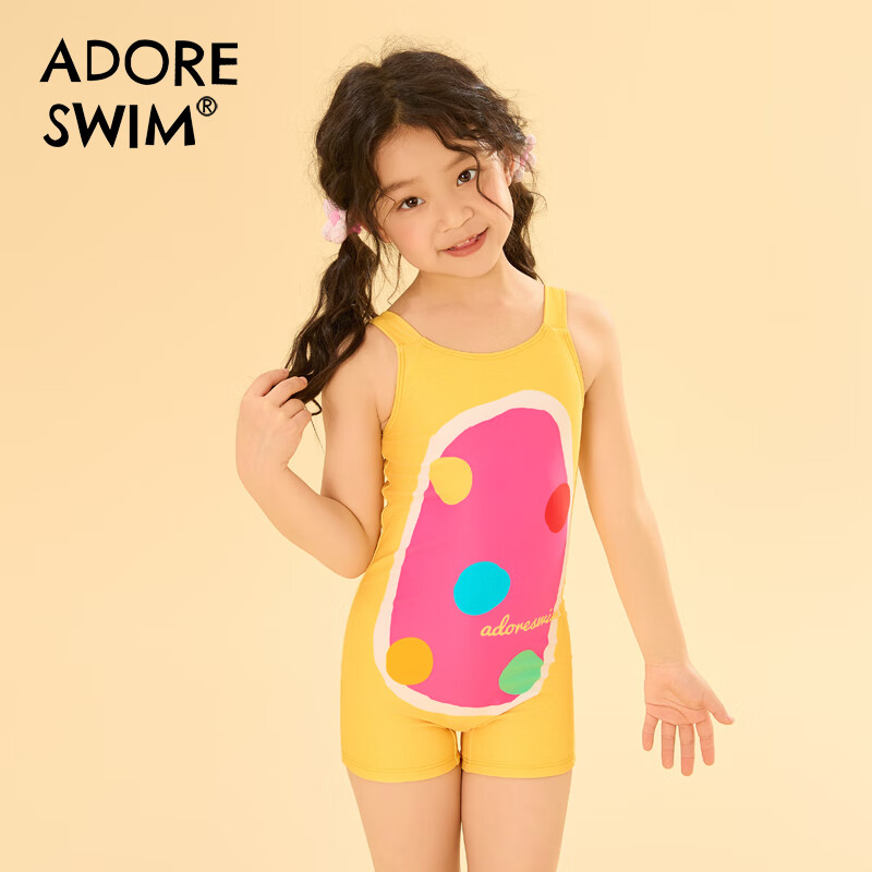 Adoreswim 2025 New Children's Swimsuit, One-Piece Swimsuit for Girls, Swimwear for Older Girls