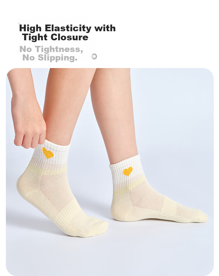 Hodo Children's Socks, Summer Thin Style, Boys And Girls Mesh Breathable Cotton Socks, Baby Mid-Calf All-Season Socks W5022 22-24 5