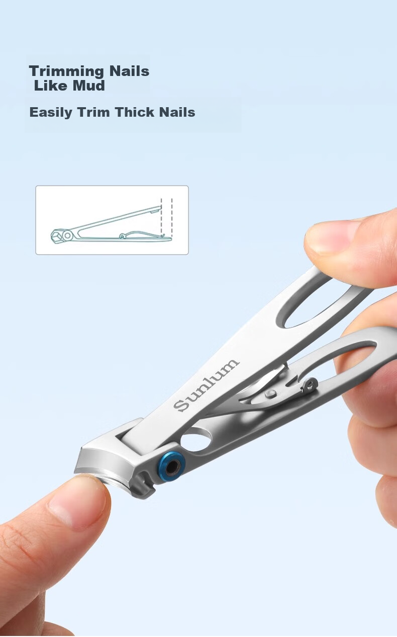 Jinjijia German Nail Clippers, Ingrown Toenail Specialized Nail Scissors, Angled Tool Pedicure Set, Nail Clippers, Nail Pickers, Pointed Tip 7