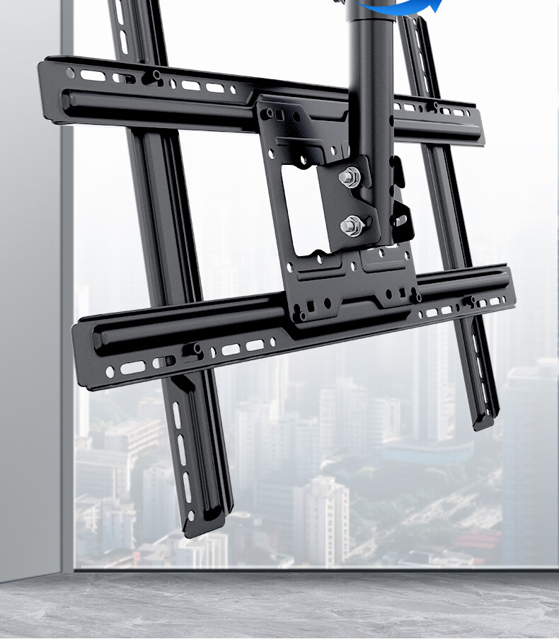 Dongpuli 2.5m 32-75 Inch TV Ceiling Mount Bracket Rotatable Adjustable Multifunctional LCD Monitor Surveillance Pole Wall Mount 7