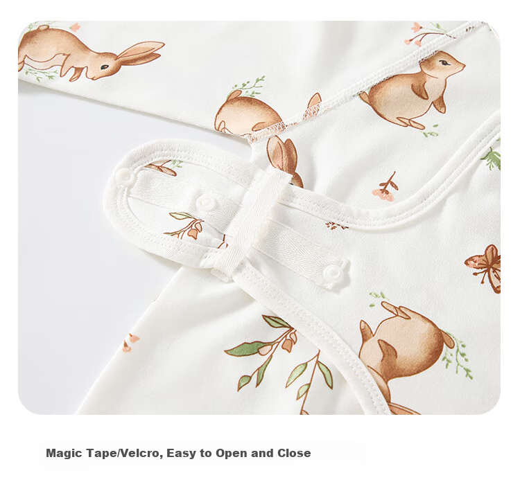Qiaojiaoya Baby Clothes, Newborn Dual-Use Onesie, Class A Pure Cotton Romper, Full Moon Sleepwear for Boys And Girls, Spring And Autumn Seaso 6