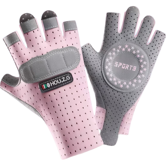 Ousen Kids Pull-Up Bar Gloves Boys Girls Thin Anti-Slip Wear-Resistant Callus-Preventing Rock Climbing Cycling Silicone Shock Absorption