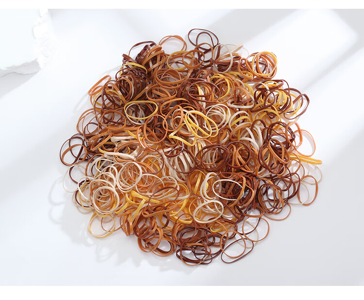 CHIMERA Large Wide Thick Basic Hair Ties, Approximately 500 Elastic Durable Disposable Hair Bands for Ponytails And Updos 2