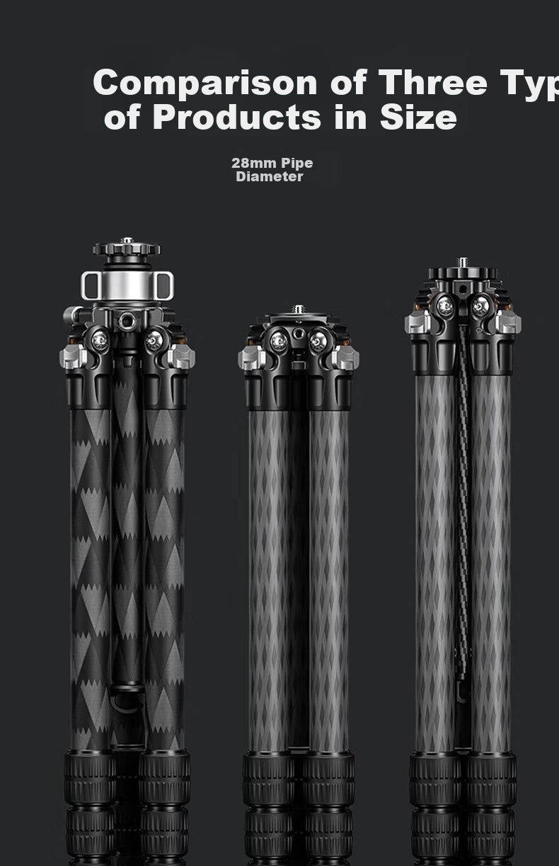 Leofoto Tripod, Hydrogen Series Professional Portable Carbon Fiber DSLR Camera Photography And Videography Tripod with Center Column, Compact Tripod LY-284C (Single Tripod) 8